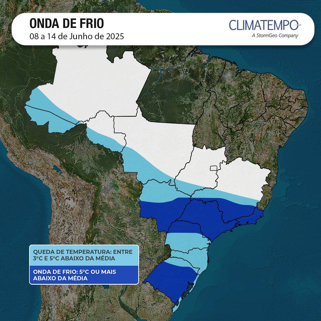 Instabilidade muda o clima de norte a sul | Previsão para segunda, 09 de junho